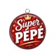 Pendentif Cabochon Argent - super pépé