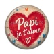 Cabochon Résine - papi je t'aime