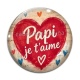 Cabochon Verre - papi je t'aime