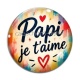 Cabochon Verre - papi je t'aime