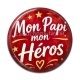 Cabochon Résine - mon papi mon héros