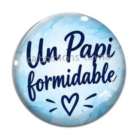 Cabochon Verre - un papi formidable