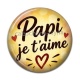 Cabochon Résine - papi je t'aime
