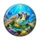 Cabochon Résine - tortue de mer