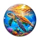 Cabochon Verre - tortue de mer