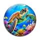 Cabochon Verre - tortue de mer