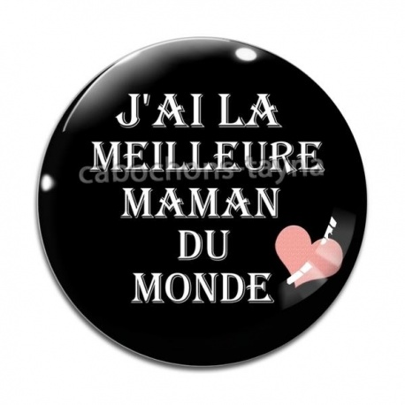 Cabochon Verre - meilleure maman