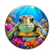 Cabochon Verre - tortue de mer