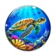 Cabochon Verre - tortue de mer