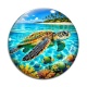 Cabochon Verre - tortue de mer