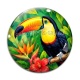 Cabochon Verre - toucan