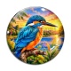 Cabochon Verre - oiseau
