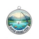 Pendentif Cabochon Argent - super grand père