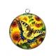 Pendentif Cabochon Argent - papillon