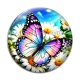 Cabochon Verre - papillon