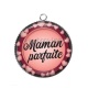 Pendentif Cabochon Argent - maman parfaite