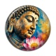 Cabochon Résine - bouddha méditation
