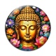 Cabochon Verre - bouddha méditation