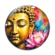 Cabochon Verre - bouddha méditation