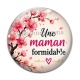 Cabochon Verre - une maman formidable