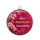 Pendentif Cabochon Argent -  une maman formidable