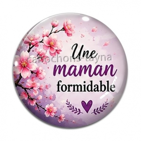 Cabochon Verre -  une maman formidable