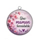 Pendentif Cabochon Argent -  une maman formidable