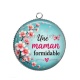 Pendentif Cabochon Argent -  une maman formidable