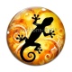 Cabochon Verre - salamandre