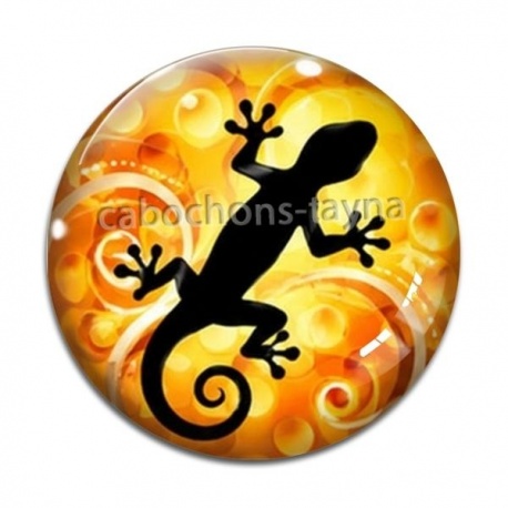 Cabochon Verre - salamandre