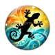 Cabochon Verre - salamandre