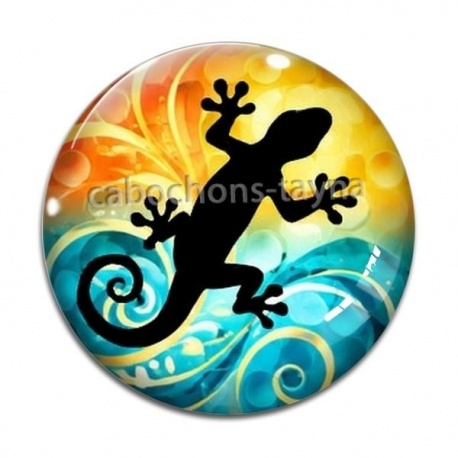 Cabochon Verre - salamandre