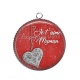 Pendentif Cabochon Argent - maman je t'aime