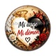 Cabochon Résine - mi ange mi démon