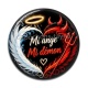 Cabochon Résine - mi ange mi démon