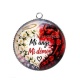 Pendentif Cabochon Argent - mi ange mi démon