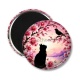 Magnet's - chat noir fleur de cerisier