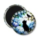 Magnet's - chat noir fleur 