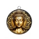Pendentif Cabochon Argent - méditation