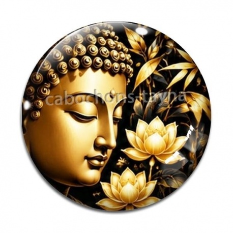 Cabochon Verre -  méditation