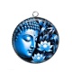 Pendentif Cabochon Argent -  méditation