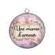 Pendentif Cabochon Argent - mamie d'amour
