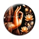 Cabochon Verre - la main de bouddha
