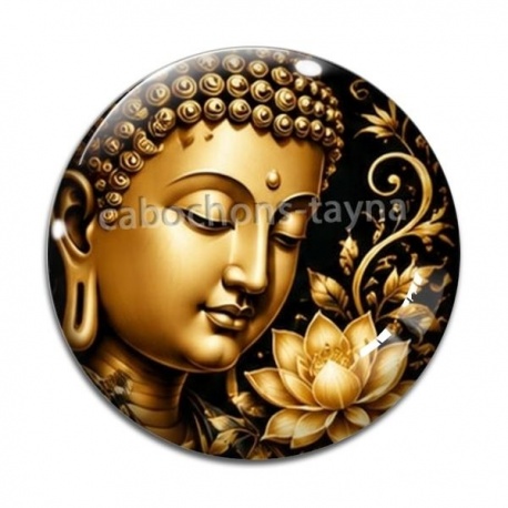 Cabochon Verre - méditation