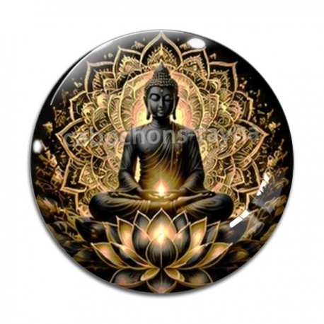 Cabochon Verre - méditation