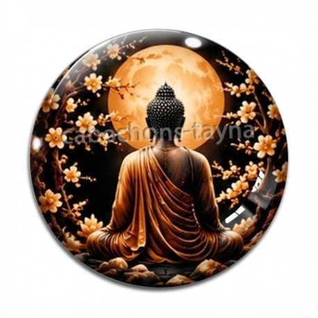 Cabochon Verre - méditation