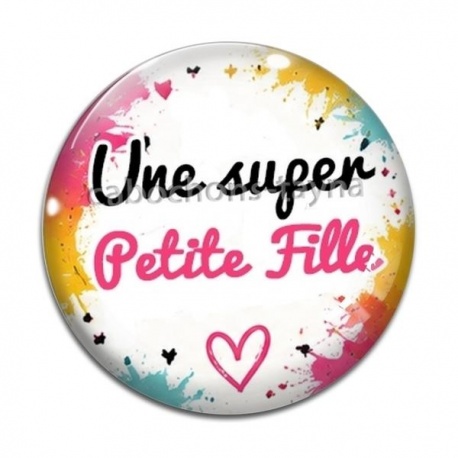 Cabochon Verre - une super petite fille