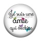 Cabochon Résine - amie qui déchire