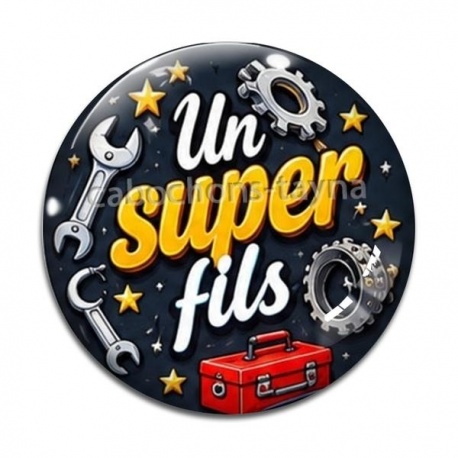 Cabochon Verre - un super fils