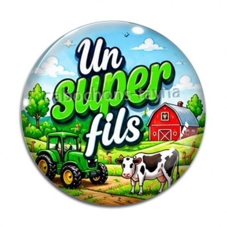 Cabochon Verre - un super fils